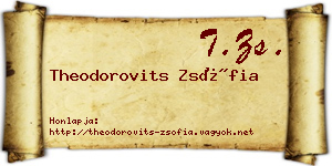 Theodorovits Zsófia névjegykártya